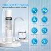 White Countertop Carbon Rod Purifier Household Kitchen Faucet Tap Water