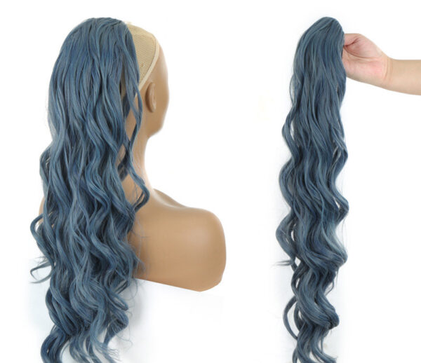 Wig Big Wave Drawstring Ponytail Matte High Temperature Silk Chemical Wig Big Wave Drawstring Ponytail Matte High Temperature Silk Chemical