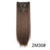 Wig Extensions 6-piece Set Long Straight Hair