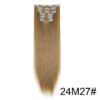 Wig Extensions 6-piece Set Long Straight Hair