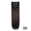 Wig Extensions 6-piece Set Long Straight Hair