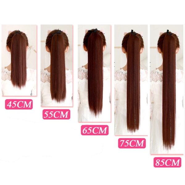 Wig Ponytail Female Long Straight Hair Bandage Style Wig Ponytail Female Long Straight Hair Bandage Style