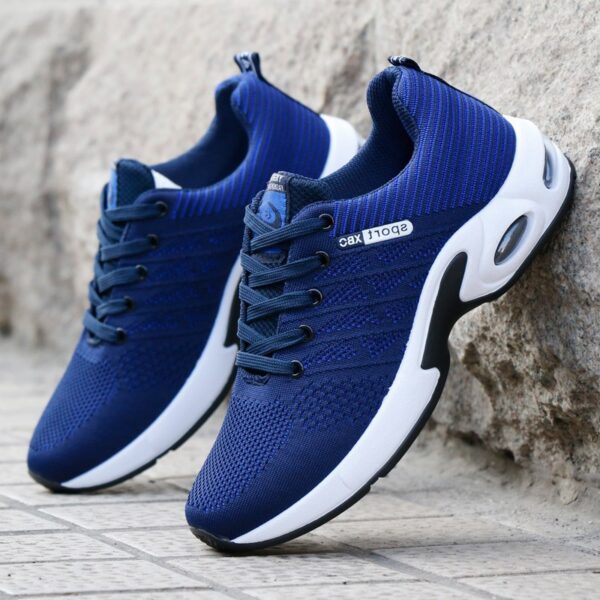 Wild Sports Shoes Men's Flying Woven Running Air Cushion Breathable