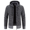 Winter Coat Zipper Closure Solid Color Long Sleeves Drawstring with Hat Winter Coat Zipper Closure Solid Color Long Sleeves Drawstring with Hat