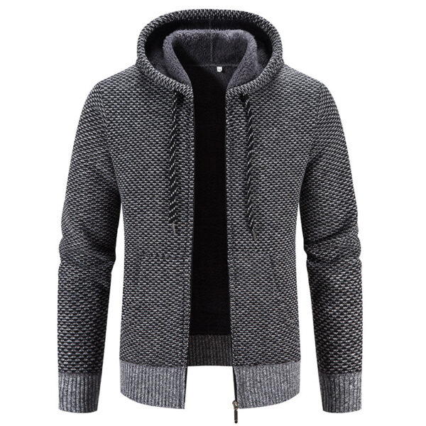 Winter Coat Zipper Closure Solid Color Long Sleeves Drawstring with Hat Winter Coat Zipper Closure Solid Color Long Sleeves Drawstring with Hat