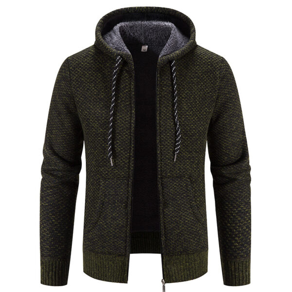Winter Coat Zipper Closure Solid Color Long Sleeves Drawstring with Hat Winter Coat Zipper Closure Solid Color Long Sleeves Drawstring with Hat