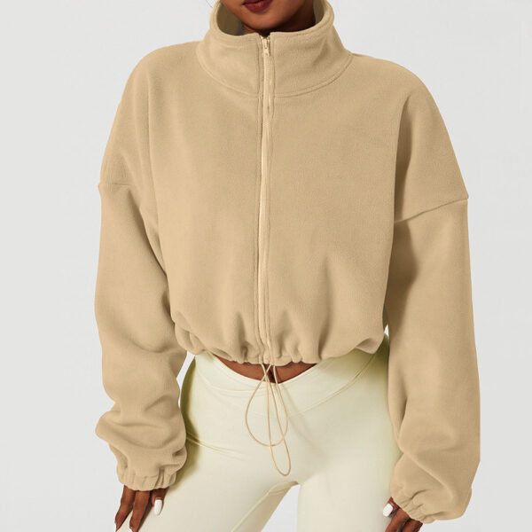 Winter Fleece-lined Thickened Sports Jacket Women's Olympic Grain Winter Fleece-lined Thickened Sports Jacket Women's Olympic Grain