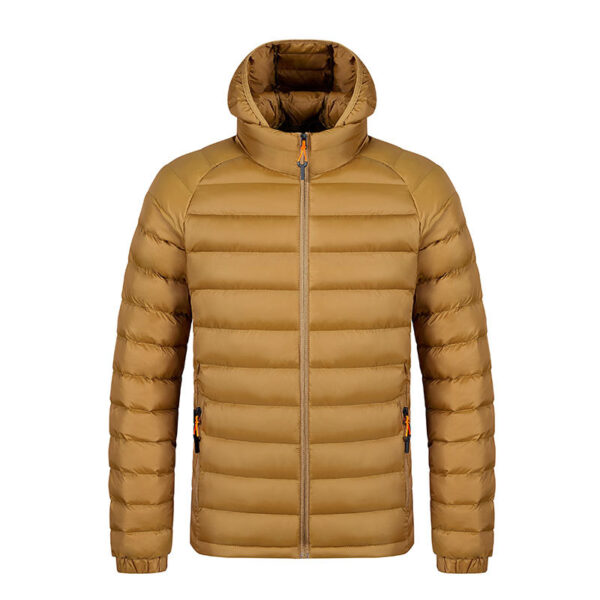 Winter Lightweight Hooded Coat with Pockets Fashion Warm Portable