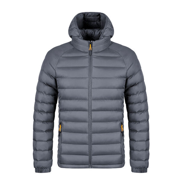 Winter Lightweight Hooded Coat with Pockets Fashion Warm Portable