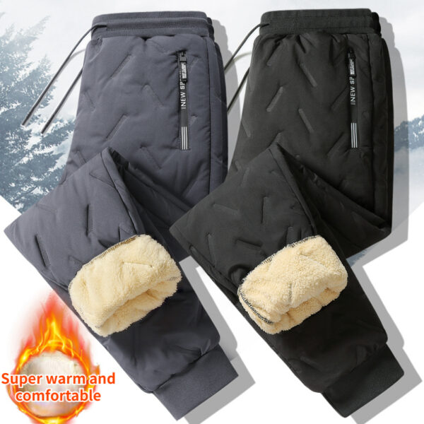 Winter Sweatwear Men Plush Thick Fleece Sweatpant Lambswool Thermal Winter Sweatwear Men Plush Thick Fleece Sweatpant Lambswool Thermal