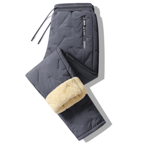 Winter Sweatwear Men Plush Thick Fleece Sweatpant Lambswool Thermal
