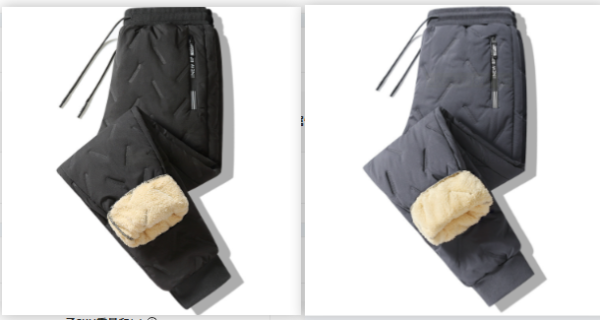 Winter Sweatwear Men Plush Thick Fleece Sweatpant Lambswool Thermal Winter Sweatwear Men Plush Thick Fleece Sweatpant Lambswool Thermal