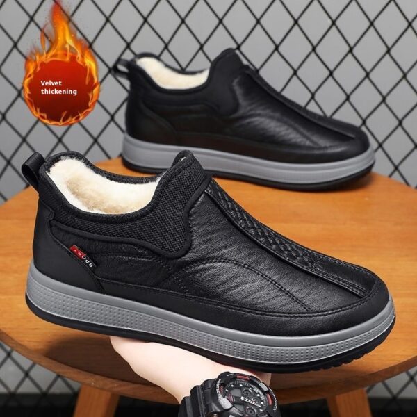Winter Warm Fleece Snow Boots Round-toed Platform Ankle Boot Fashion