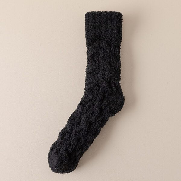 Winter Warm Fuzzy Coral Fleece Socks Women Men Velvet Thickened Home
