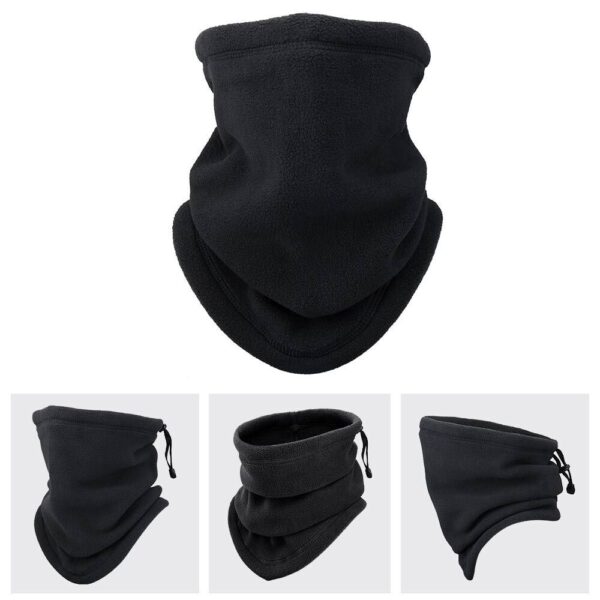 Winter Windproof Scarves Fleece Tube Scarf Mask Soft Half Face Cover