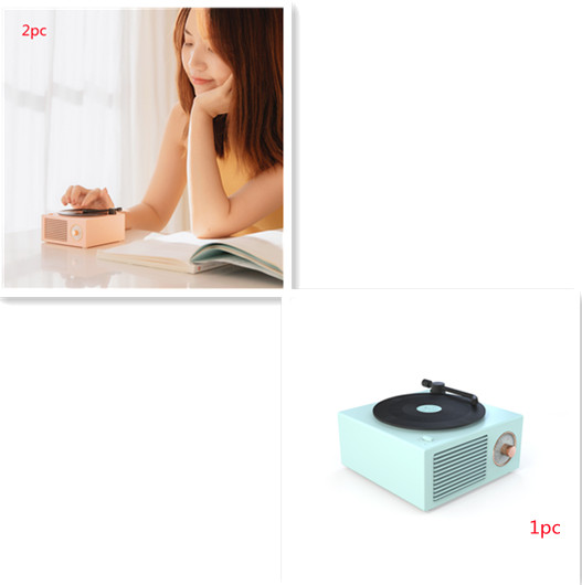 Wireless Mini Portable Retro Phonograph Bluetooth-compatible Speaker Wireless Mini Portable Retro Phonograph Bluetooth-compatible Speaker