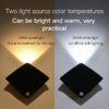 Wireless USB Rechargeable Decor Wall Lamp Human Body Sensing Home Night