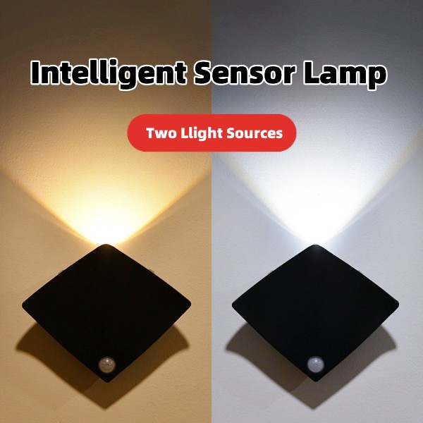 Wireless USB Rechargeable Decor Wall Lamp Human Body Sensing Home Night