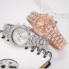 Women Crystal Quartz Analog Wrist Watch Fashion Stainless Steel Geneva Women Crystal Quartz Analog Wrist Watch Fashion Stainless Steel Geneva
