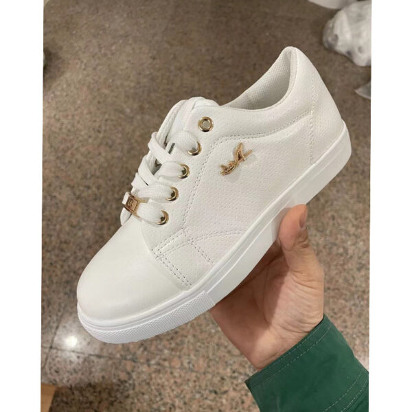 Women Flat Sneakers Breathable Lace-up Shoes for Girls