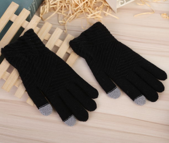Women Gloves Winter Woolen Knitted Touch Screen Mittens Keep Warm Women Gloves Winter Woolen Knitted Touch Screen Mittens Keep Warm