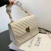 Women Handbags Fashion Chain Shoulder Bags with Love Metal Design