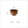 Wooden Bowl Japanese Style Wood Rice Soup Salad Food Container Large Wooden Bowl Japanese Style Wood Rice Soup Salad Food Container Large