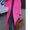 Woolen Lapel Jacket with Double-breasted Design Fashion Casual Trench Woolen Lapel Jacket with Double-breasted Design Fashion Casual Trench