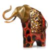 Works of Art Wrought Iron Flower Picking Elephant