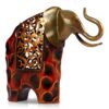 Works of Art Wrought Iron Flower Picking Elephant