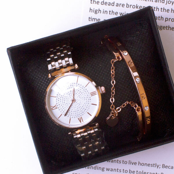 Wrist Watches Douyin the Same Gypsophila Watch Set Wechat Ladies