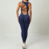 Yoga Jumpsuit V-shaped Back Design Sleeveless Fitness Running Yoga Jumpsuit V-shaped Back Design Sleeveless Fitness Running